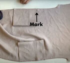 how to sew an a line dress with pockets in a few simple steps, Placing the pockets