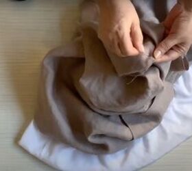 how to sew an a line dress with pockets in a few simple steps, Attaching the lining