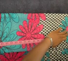 how to sew a beginner friendly diy ankara top, Marking the sleeve pattern
