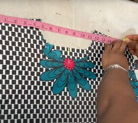 how to sew a beginner friendly diy ankara top, Streamlining the shoulder measurements
