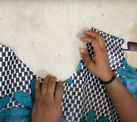 how to sew a beginner friendly diy ankara top, Aligning the sleeve and armhole