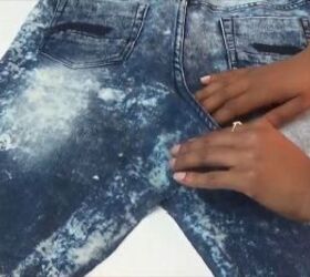 how to quickly turn your old distressed jeans into a stylish skirt, How to make a skirt out of jeans