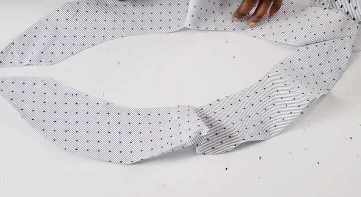 how to turn a men s shirt into a cute top in a few simple steps, Sewing the ruffle