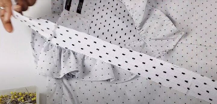 how to turn a men s shirt into a cute top in a few simple steps, Making bias tape