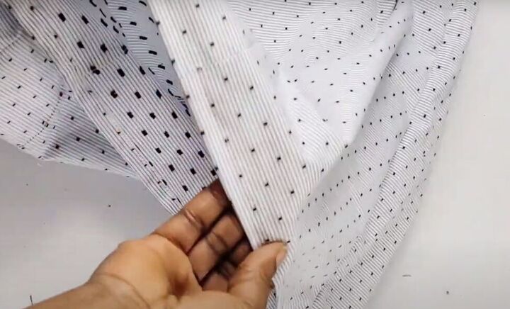 how to turn a men s shirt into a cute top in a few simple steps, Hemming the bottom of the top