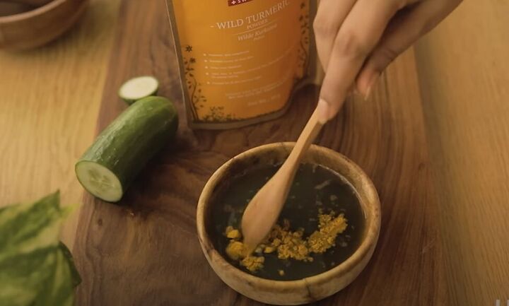 how to make a brightening turmeric eye mask face mask, Turmeric benefits for skin