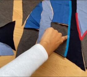 how to make a cute patchwork crop top out of fabric scraps, How to sew a patchwork top