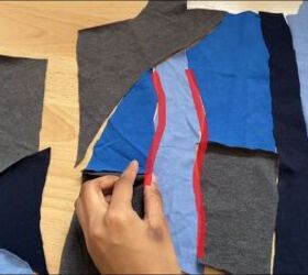 how to make a cute patchwork crop top out of fabric scraps, DIY patchwork top tutorial