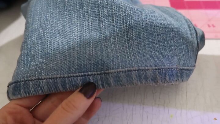 how to hem flared jeans keep the original hem, Hemmed jeans