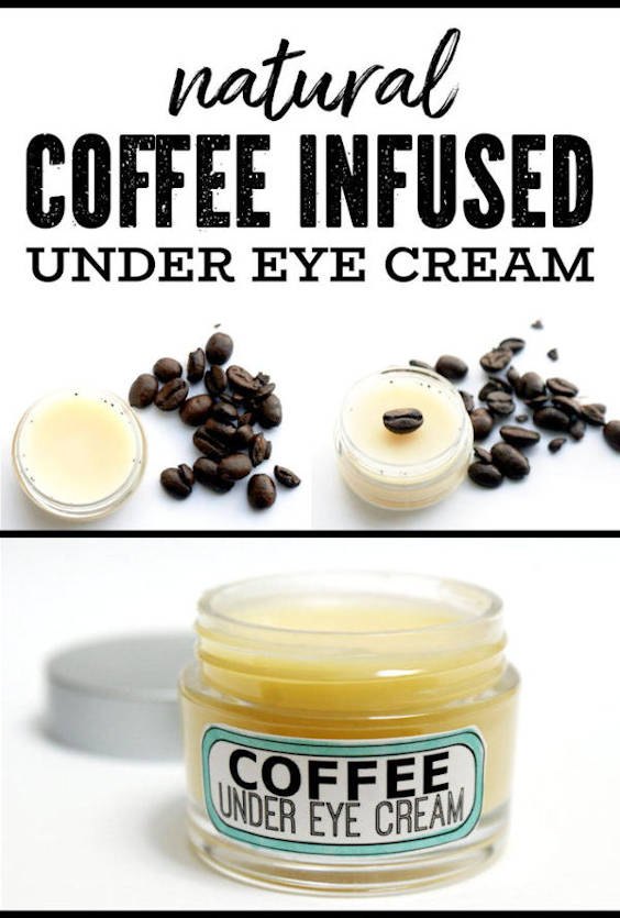 diy coffee eye cream remedy for dark circles and puffy eyes