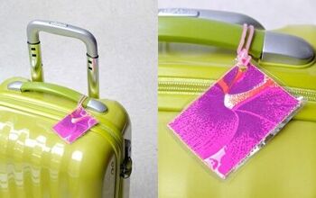 How To: Fabric Scrap Luggage Tags