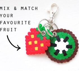 fun fruit keychains try this hama bead idea