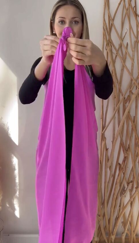 diy dress using a scarf