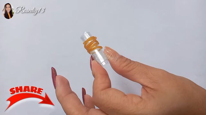 how to make diy plastic nails out of a soda bottle, Rolling the plastic