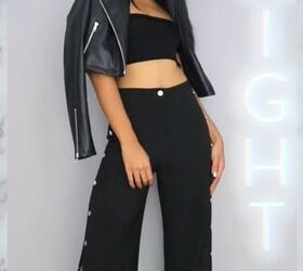 day to night lookbook how to style clothes for the day evening, Wearing a off shoulder crop top at night