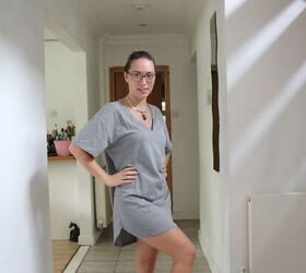 how to make a dress out of a t shirt without sewing or using glue, Oversized t shirt for the DIY