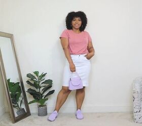 how to wear veri peri 4 purple outfit ideas for the summer, Veri Peri sneakers outfit
