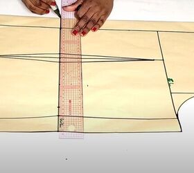 modifying a bodice pattern to fix a bulging zipper in six simple steps, How to fix wavy zipper