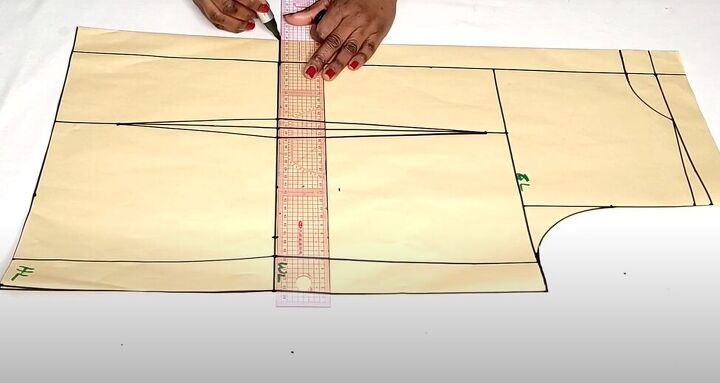 modifying a bodice pattern to fix a bulging zipper in six simple steps, How to fix wavy zipper
