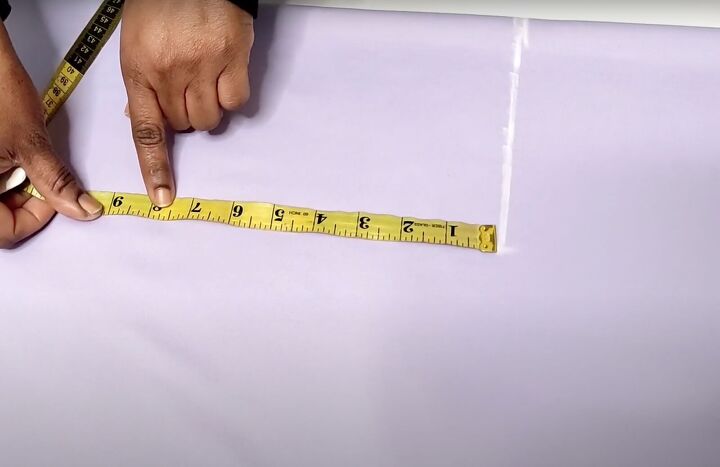 how to make a waterfall jacket for a finishing touch to any outfit, Measuring and marking armhole depth