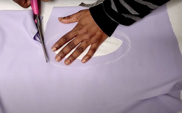 how to make a waterfall jacket for a finishing touch to any outfit, Cutting out the bias tape