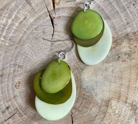 How to Create a Lovely Pair of Eco Earrings From Recycled Tagua Nuts.