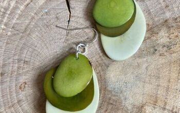 How to Create a Lovely Pair of Eco Earrings From Recycled Tagua Nuts.