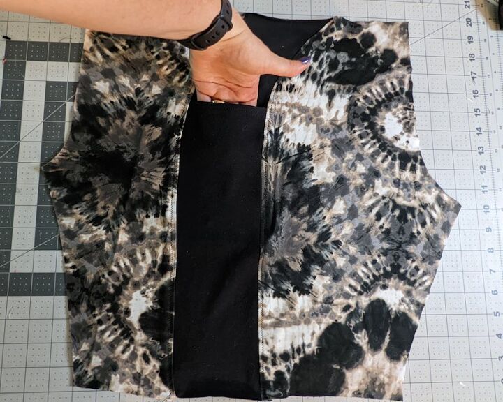 use a maxi skirt to make biker shorts with pockets