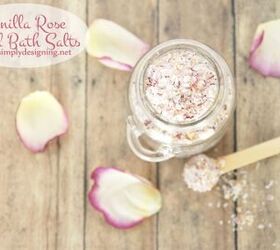 vanilla rose petal bath salts