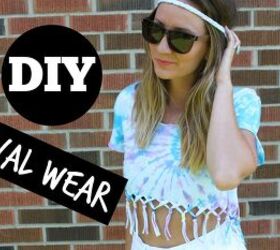How to Make a DIY Festival Outfit With Tie-Dye, Fringe & Beads