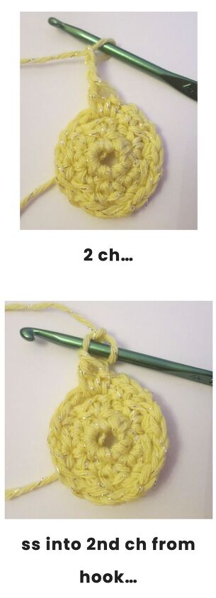 a crocheted flower tutorial