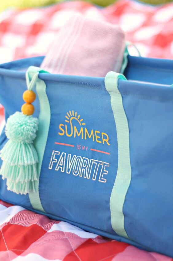 diy collapsible summer tote