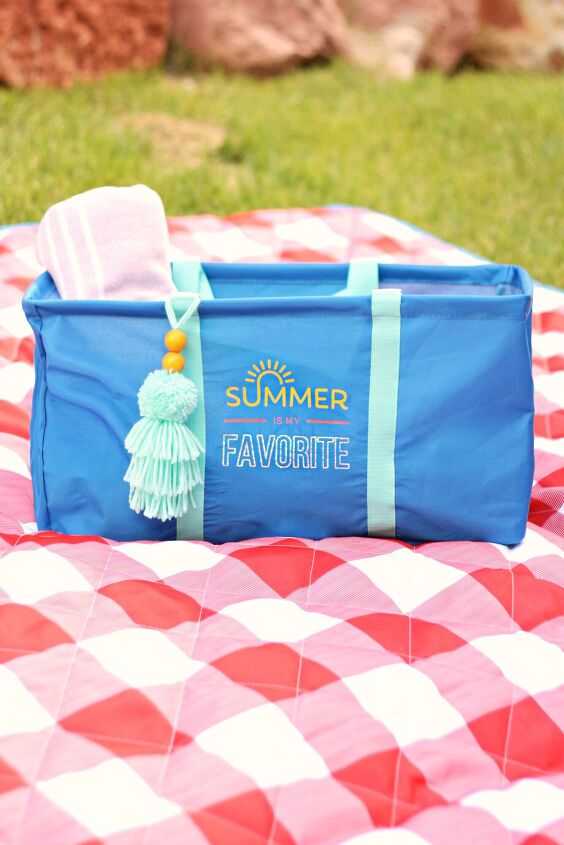 diy collapsible summer tote