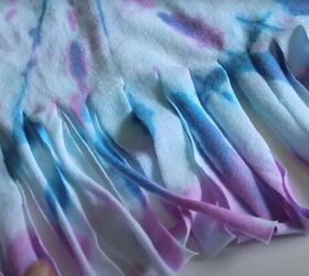 how to make a diy festival outfit with tie dye fringe beads, How to make a fringe t shirt