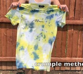 4 cool tie dye patterns that are fun easy to do, How to do the crumple method tie dye