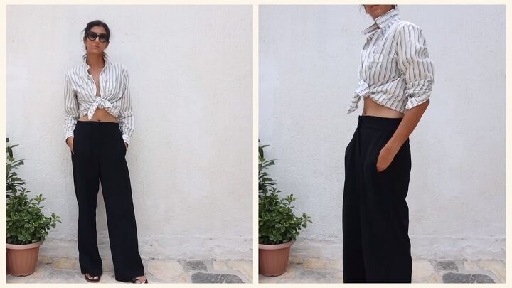 5 summer outfit formulas that are simple chic keep you cool, Wearing wide leg trousers with a blouse