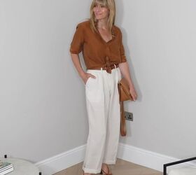 how to style linen pants classy outfit ideas for summer beyond, Travel outfit ideas for summer