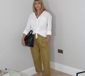 how to style linen pants classy outfit ideas for summer beyond, Styling a shirt with linen pants