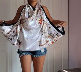 9 More Ways to Wear a Silk Scarf as a Top Upstyle