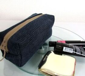 How to Make a Cute Handmade Makeup Bag Out of Old Denim