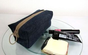 How to Make a Cute Handmade Makeup Bag Out of Old Denim