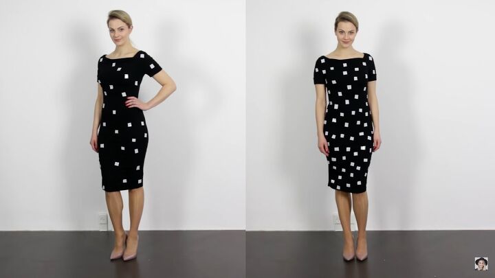 optical illusions in fashion how colors prints flatter the body, Different spacing of prints