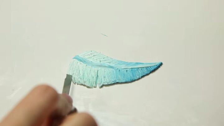 easy instructions for a gorgeous ombre feather charm with polymer clay, Cute polymer clay charms
