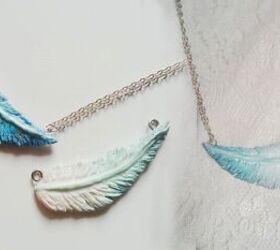 Easy Instructions for a Gorgeous Ombre Feather Charm With Polymer Clay