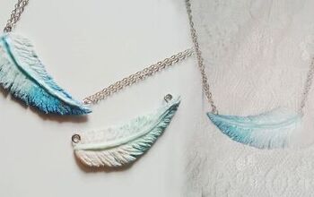 Easy Instructions for a Gorgeous Ombre Feather Charm With Polymer Clay