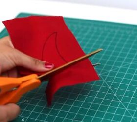 how to make a diy devil horn hat in a few simple steps, Cutting out the horns