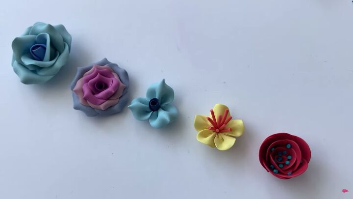 how to make a flower out of polymer clay part 4 flower with stamen, Polymer clay flowers