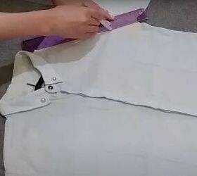 how to easily turn t shirts shirts into trendy tops, Connecting the underarms
