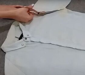 how to easily turn t shirts shirts into trendy tops, Cutting off the sleeves