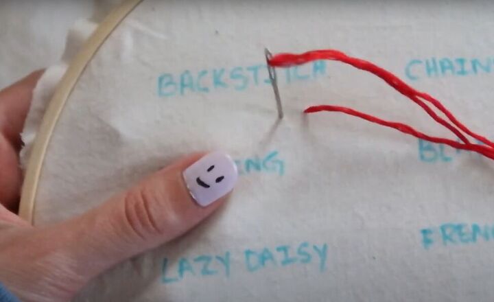 embroidery for beginners 8 easy stitches you need to know, How to do a backstitch